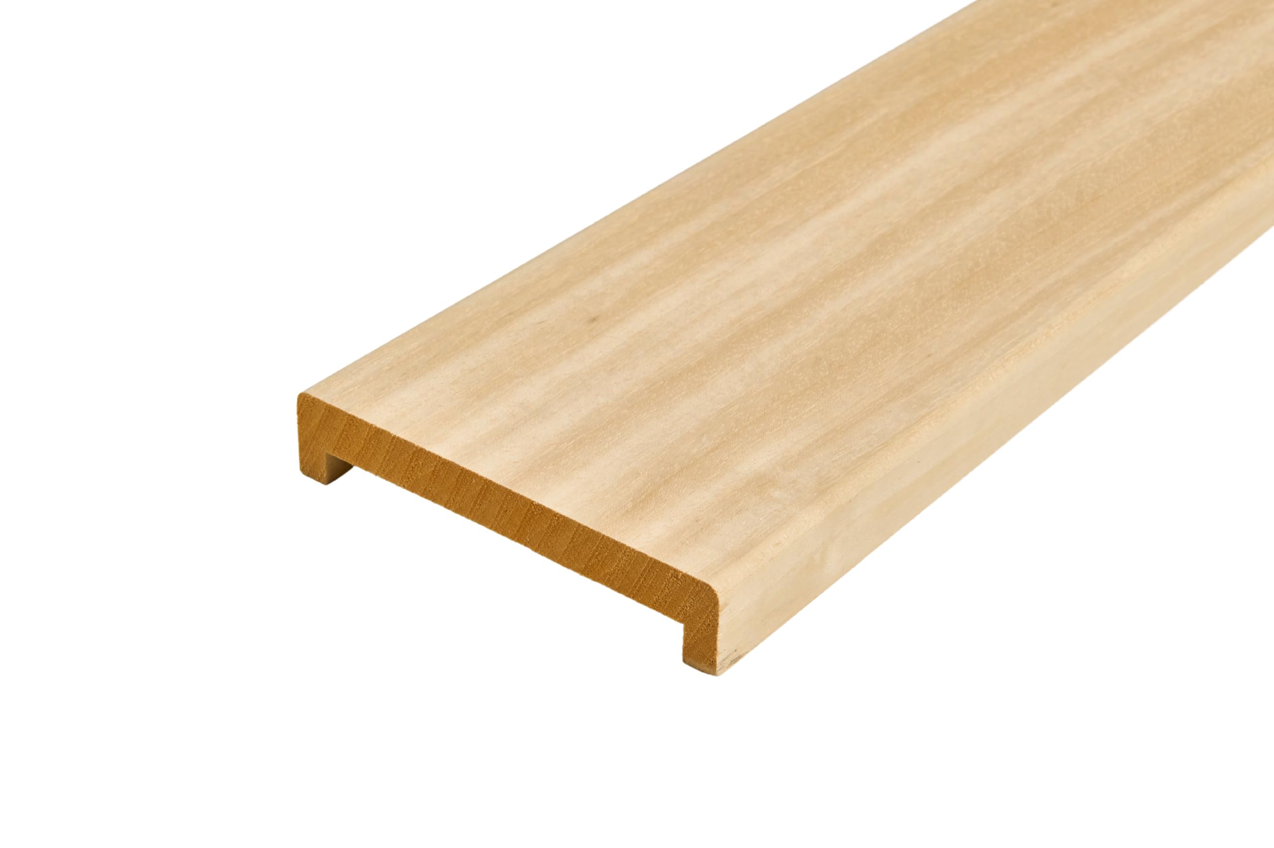 Coprimuretto Massello In Legno Non Verniciato mm. 30X155X2500 Per Muro Da mm. 130 (Prezzo Per ml. 2, 5)
