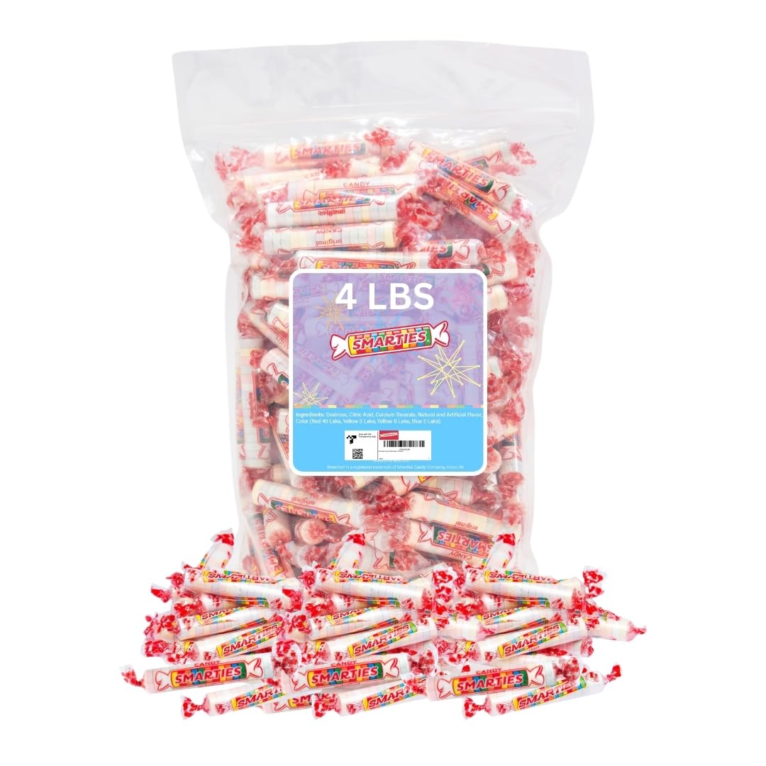 Smarties Candy Bulk Rolls Original Flavor - Gluten & Vegan Free - Classic Sweetness From Family Owned Company Since 1949, Peanut Free & Dairy Free -