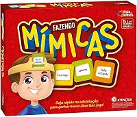 Jogo Fazendo Mímicas Pais & Filhos – 216 Peças, Educativo e Divertido para Família e Amigos – 2 a 4 Jogadores