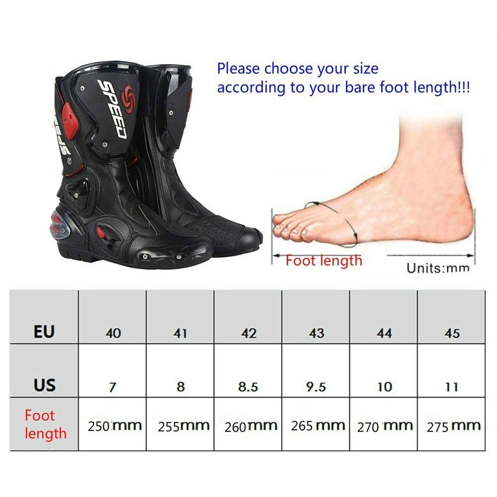 Botas de moto de pista Racing profesional antideslizantes transpirables impermeables