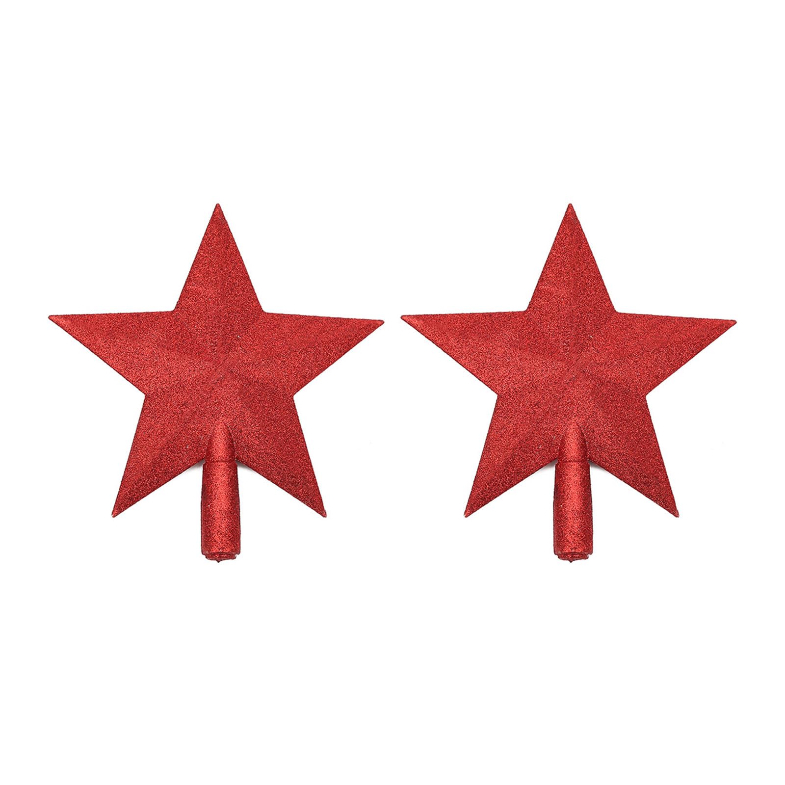 Lerpwige 2Pieces Star Christmas Tree Toppers Decoration Eye Catching Toppers Set For Elegant Adornment Sparkling