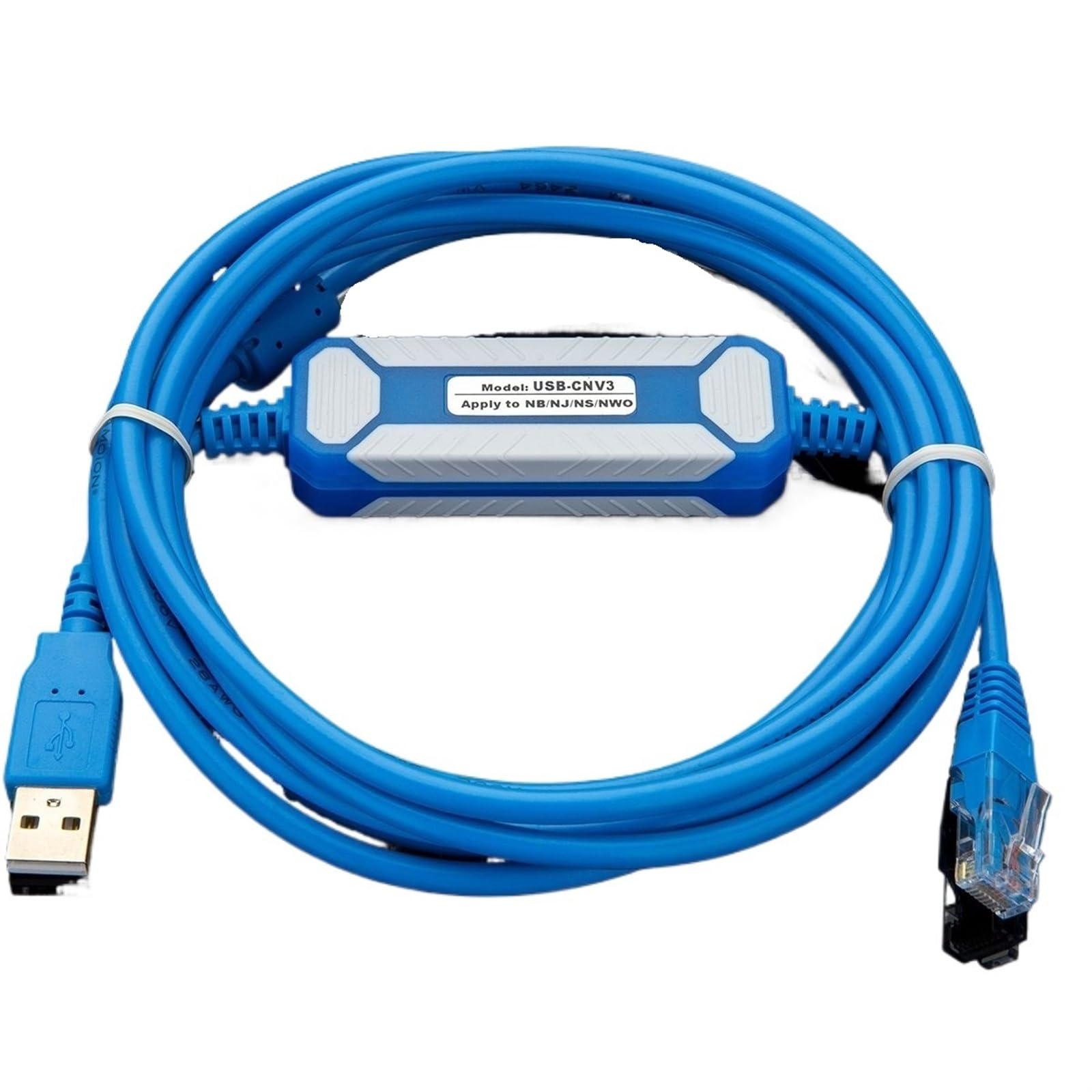 Kabel USB-CNV3 z ochroną pierścienia magnetycznego, odpowiedni kabel do programowania serii NB NJ NS NW0