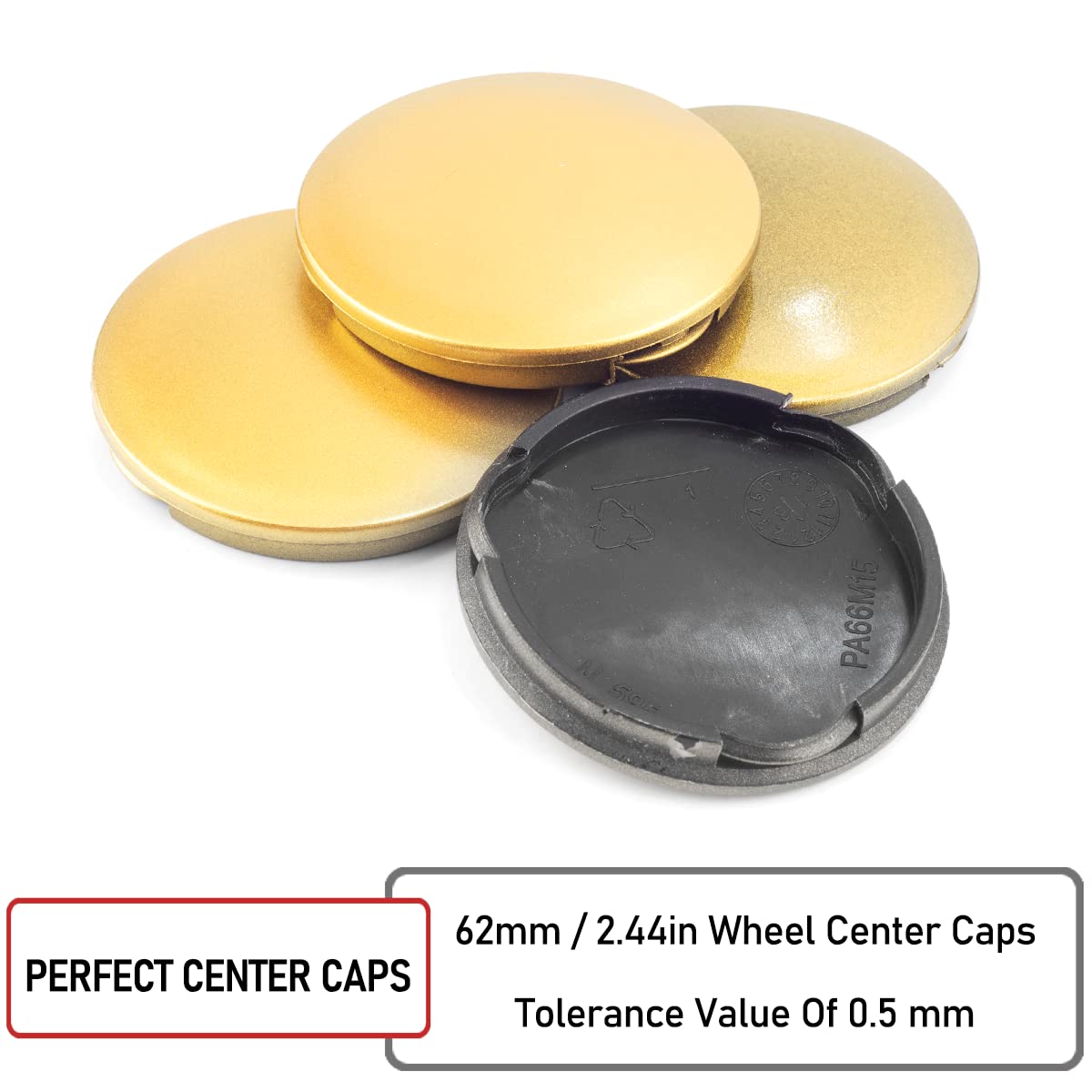 Amazon.co.jp: 62 mm ホイール リム センター キャップ カバー 外径 