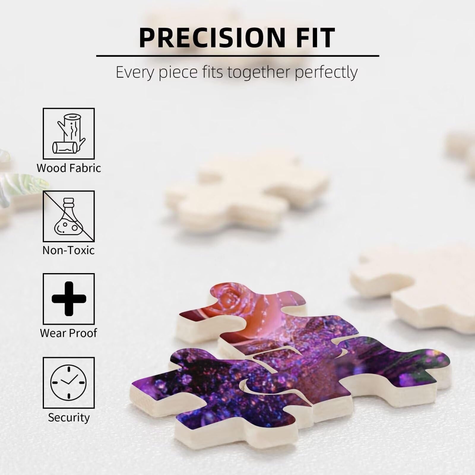 Fleur Puzzle Perle 3000 Pièces Adultes, DIY Puzzles Classiques Art avec Boîte d'emballage et Photos de Référence, Relaxation/Soulagement du Stress/Jeux Amusants, Creatif Cadeau pour Femme M-1970