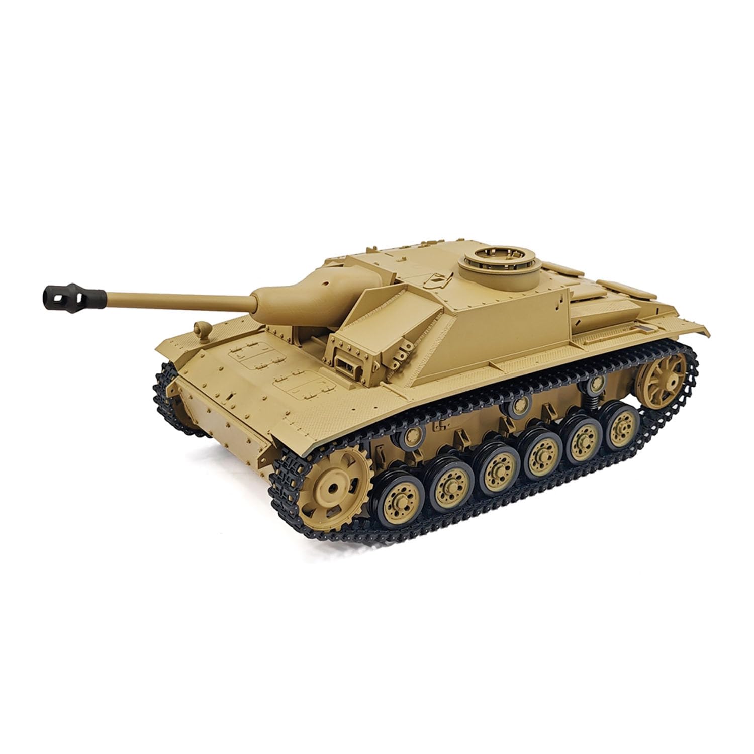 1/16 Henglong 7,0 Mainboard Deutscher Stug III RTR Kunststoff RC-Panzer-Modell 3868 BB IR Stahlgetriebe 1800MAH Batterie Radio Sound Licht