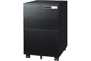 DEVAISE 3 Drawer Under Desk Mobile File Cabinet White