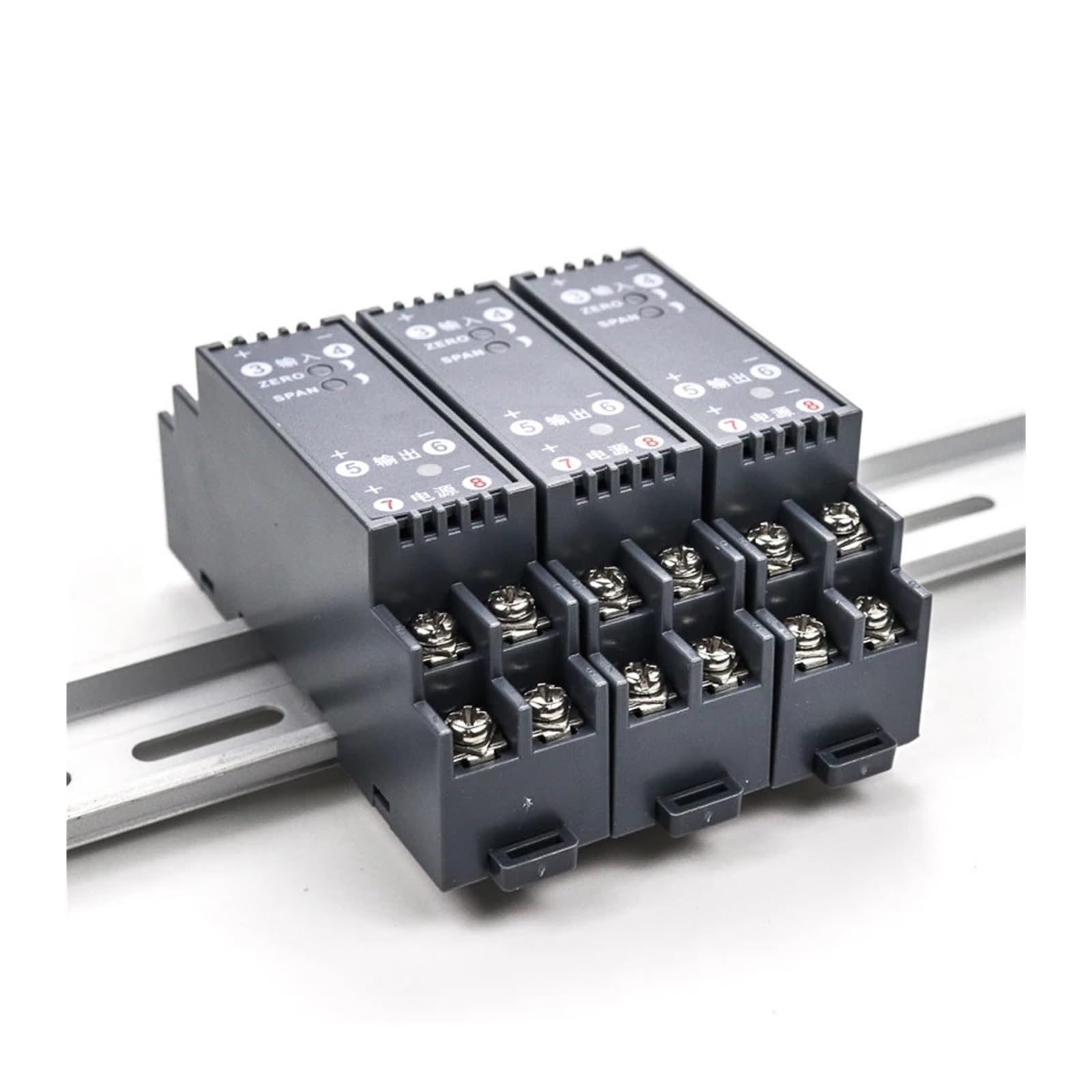 4-20 mA przetwornica napięcia przyłącze do konwertera sygnału PLC 0-10 V DC (24 V DC Power,0-10 V INPUT_25,4X108X47MM_0-10V)