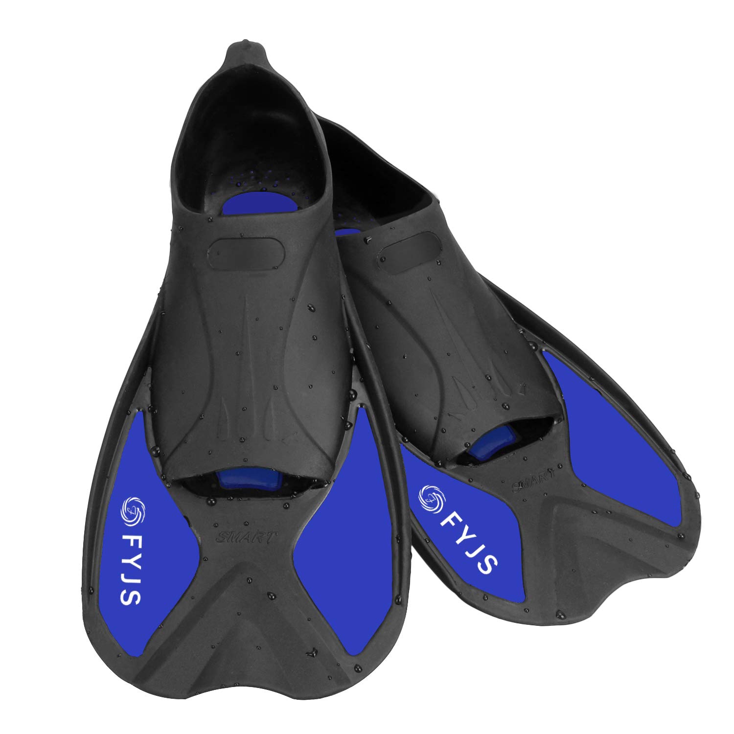 Aletas cortas de natación, aletas de buceo de tamaño de viaje con bolsa de transporte de malla para hombres y mujeres adultos