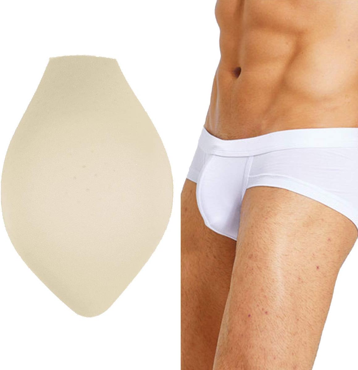 YiZYiF Mens Underwear Enlarge Penis Pouch Foam Pad Breathable Briefs Shorts Swim Trunks Bathing Suits Protection Pad