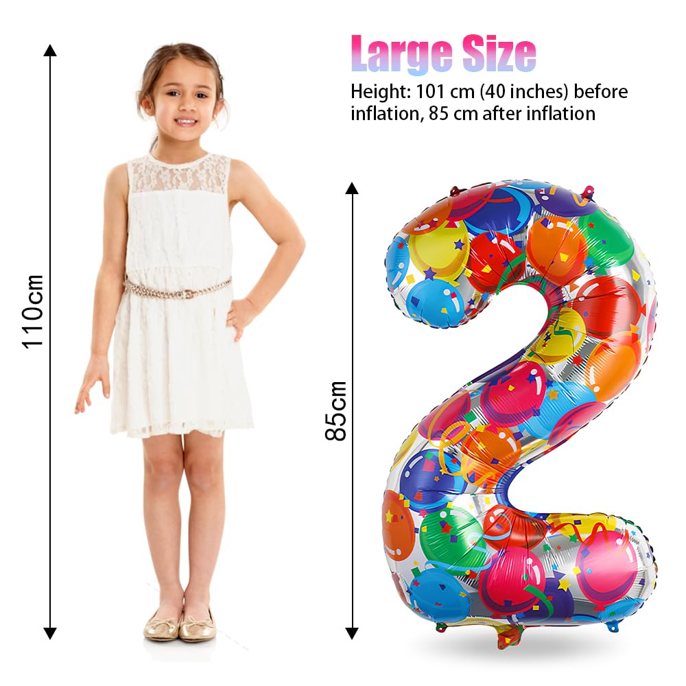 Foil Globo Número 5 Azul 40" (101cm), Inflable Helio o aire, Gigante Numeros 0-9, 10-19, 20-29, 30-100, Grande Globos Decoración para La Boda Aniversario y Cumpleaños Fiestas — view 263