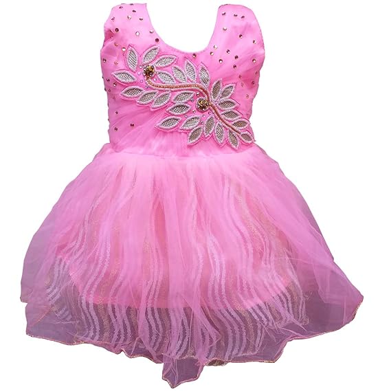 Apna Showroom Baby Girls Cotton Frock Dress Combo (6-12 Months, Pink) Awsm