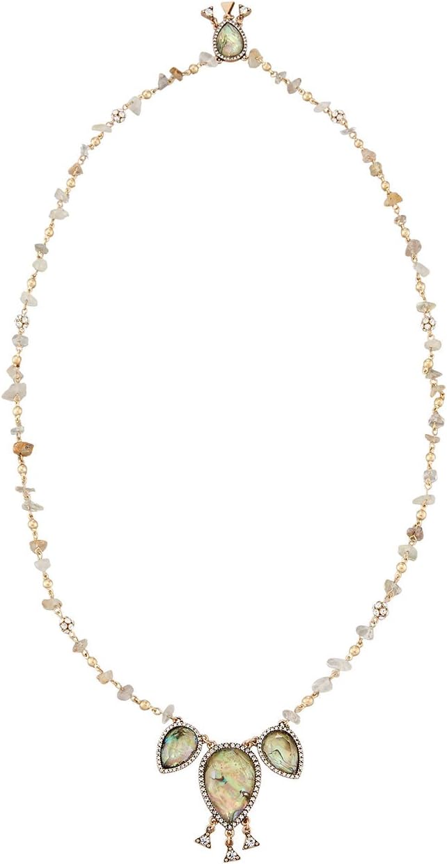 Lydell NYCLydell NYC Long Beaded Abalone Multi-Pendant Necklace