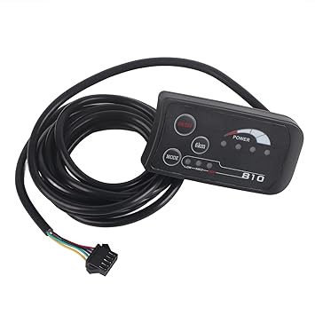 Qiilu LCD Display Panel,Electric Bicycle 810 LED Display with 4-Wire Cable Control Panel