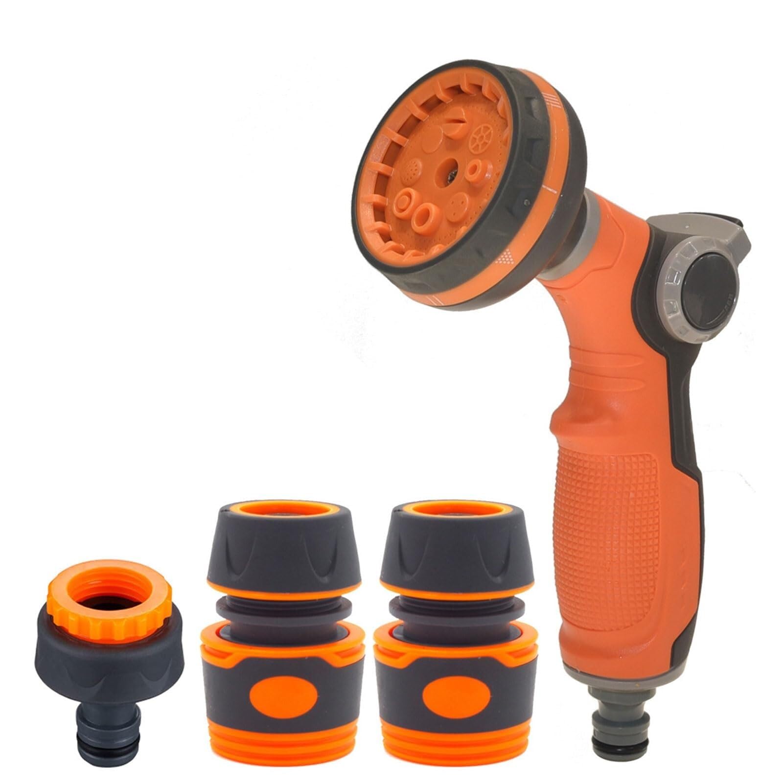 Lkvent 2 Adjustable Hose Nozzle Rotating Garden Hose Nozzle Handlheld Spraye, For Cleaning Car Wash And Showering Pets(2)