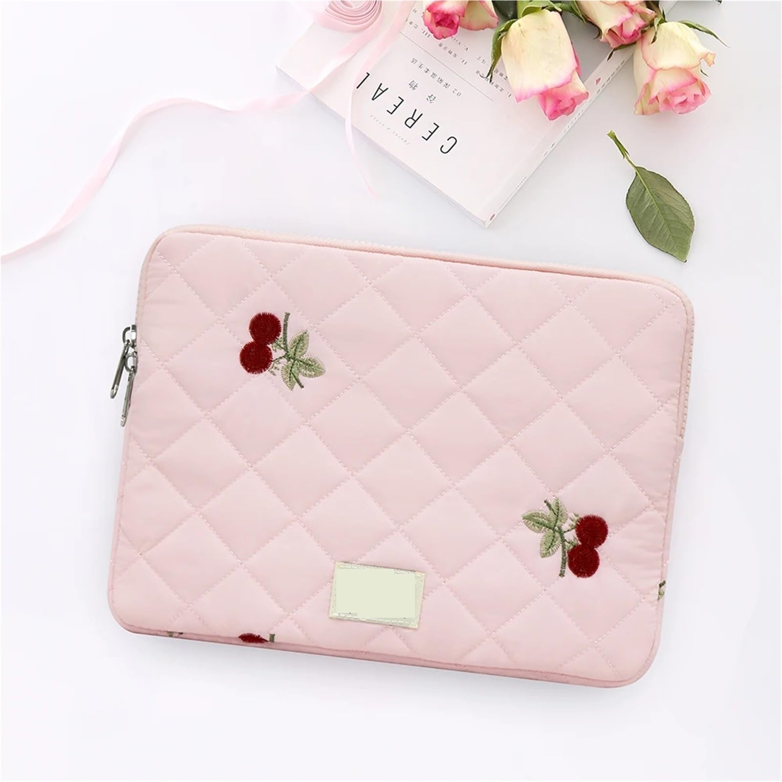 Laptop Manicotto Custodia Morbida for Laptop da 13, 14, 15 e 16 Pollici, Custodia Morbida for Laptop, Borsa for Notebook da Ragazza, Borsa for Computer(Pink Case,15-16 inch)