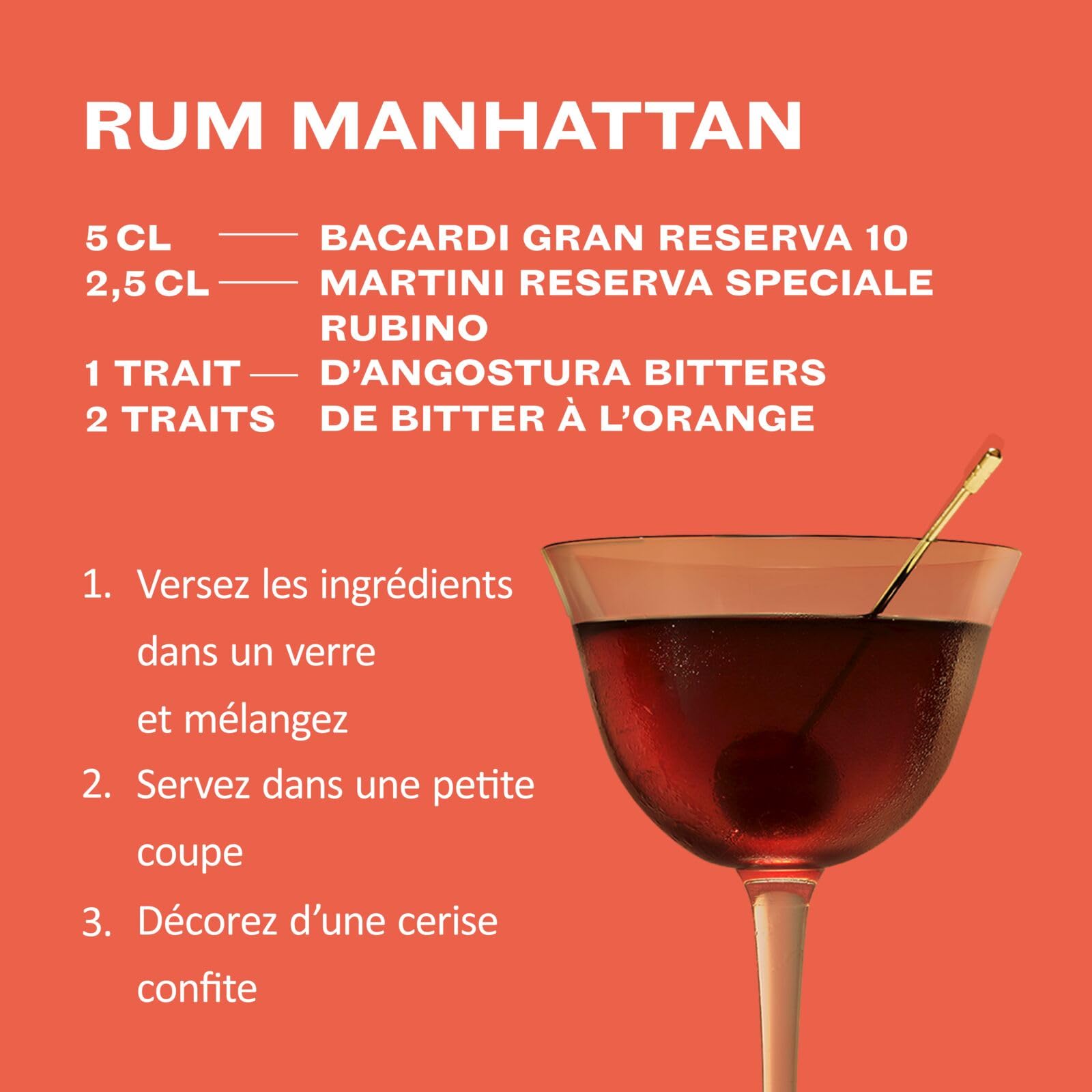 BACARDÍ Gran Reserva 10 Ans Premium Caribbean Rum, 40% vol., 70 cl/700 ml, 10 ans de maturation en fûts de chêne sous le soleil des Caraïbes