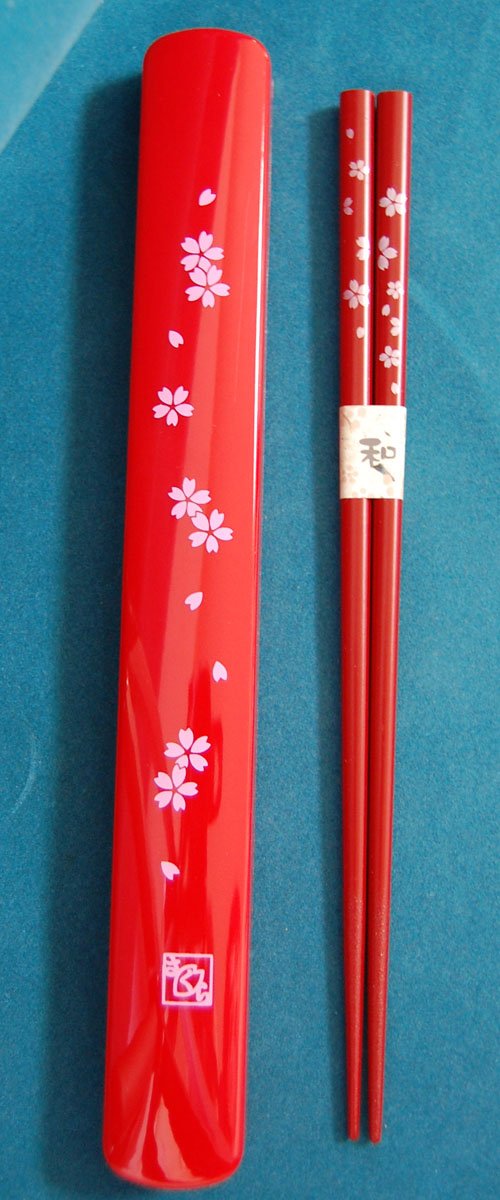 Chopsticks Set Packaged-Hashbrown-Potatoes, 22.5cm, Red