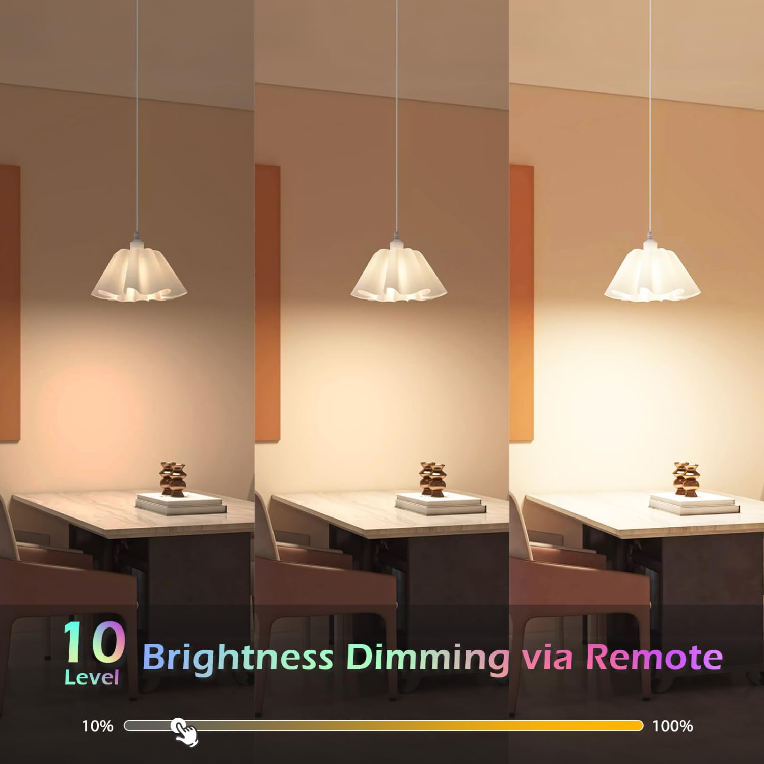 Aigostar - Pack de 2 Ampoule Couleur LED E27 Telecommande Blanc Chaud (3000K), Changement de Couleur Ampoules 8W équivalent à 60W. 4 modes, 5 niveaux de luminosité, RGB 15 choix de couleur