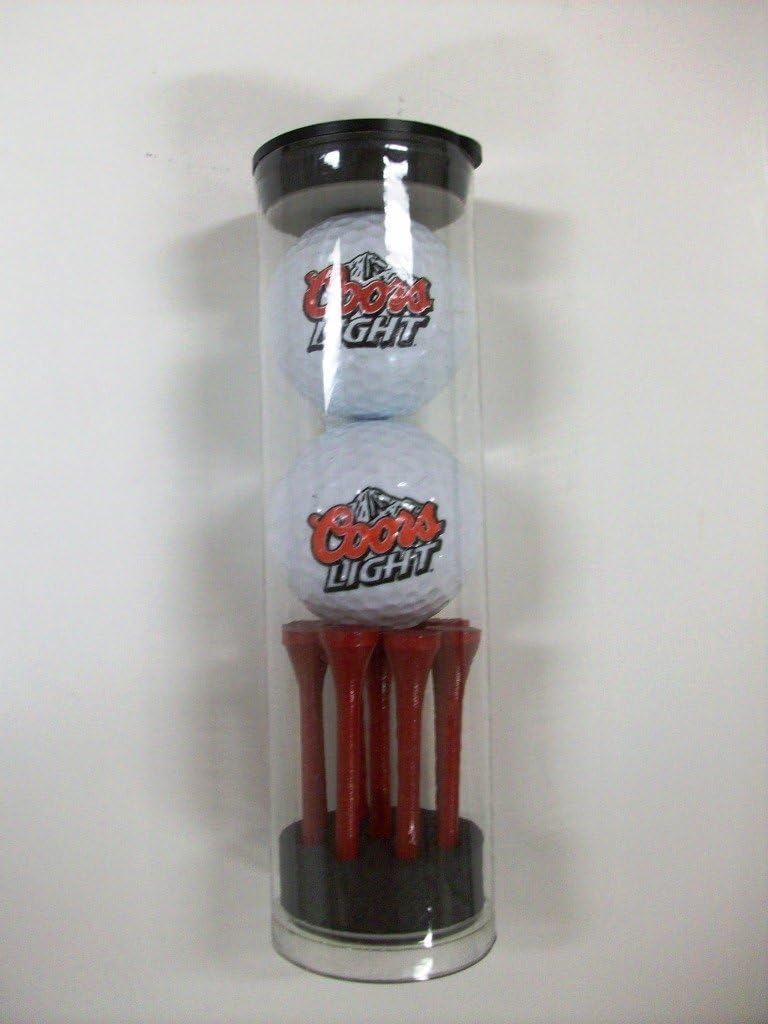 coors light 2 golf ball tube
