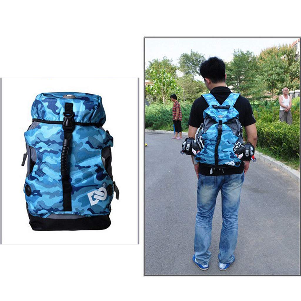 perfk Rollschuh -Rucksack für Inline-Skates oder Schlittschuhe