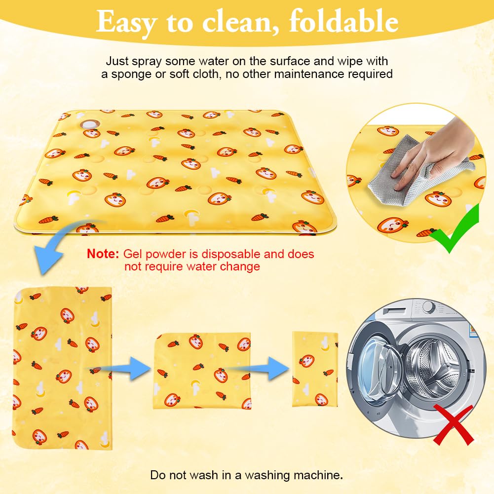 flintronic Dog Cooling Mat, 2 Pack Non-Toxic Gel Self Cooling Pad, Durable Anti-Scratch Pet Cool Mat in Hot Summer - Image 4