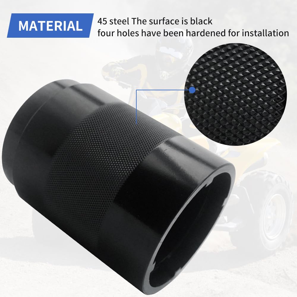 Herramienta de extracción de tuercas de brazo de arrastre/enchufe compatible con Can Am Outlander 400 500 650 800 1000 Renegade 500 800 850 OEM # 529035925