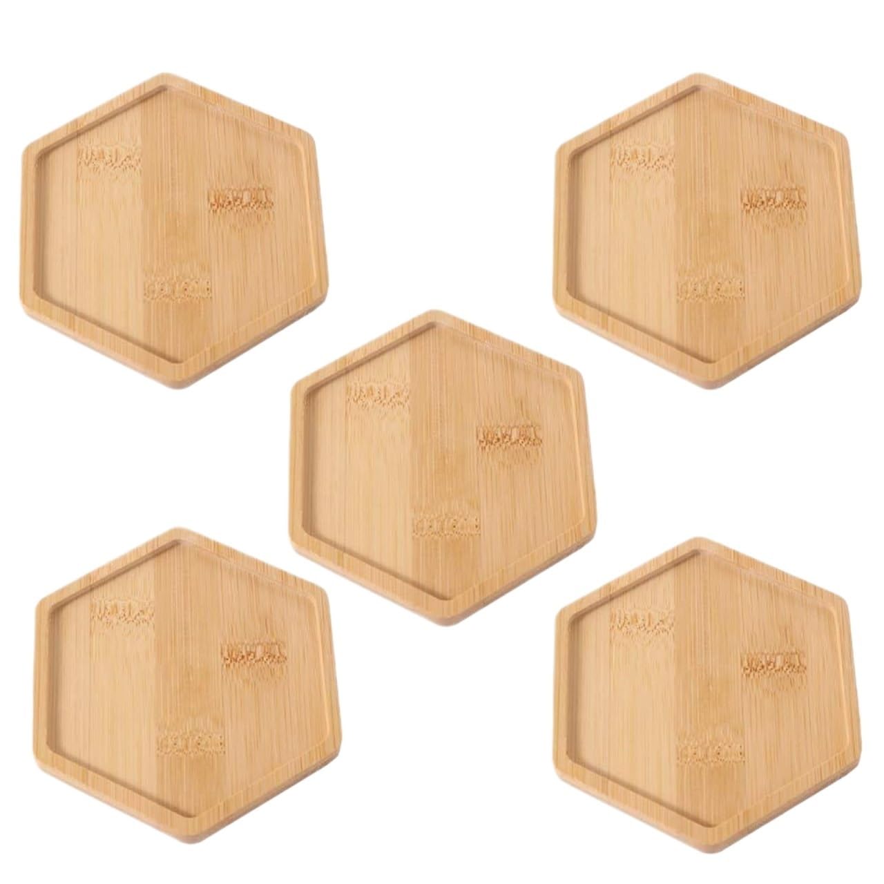 Coaster 5pcs Tableware Heat Resistant Coasters Insulated Placemat Desktop(Color4)