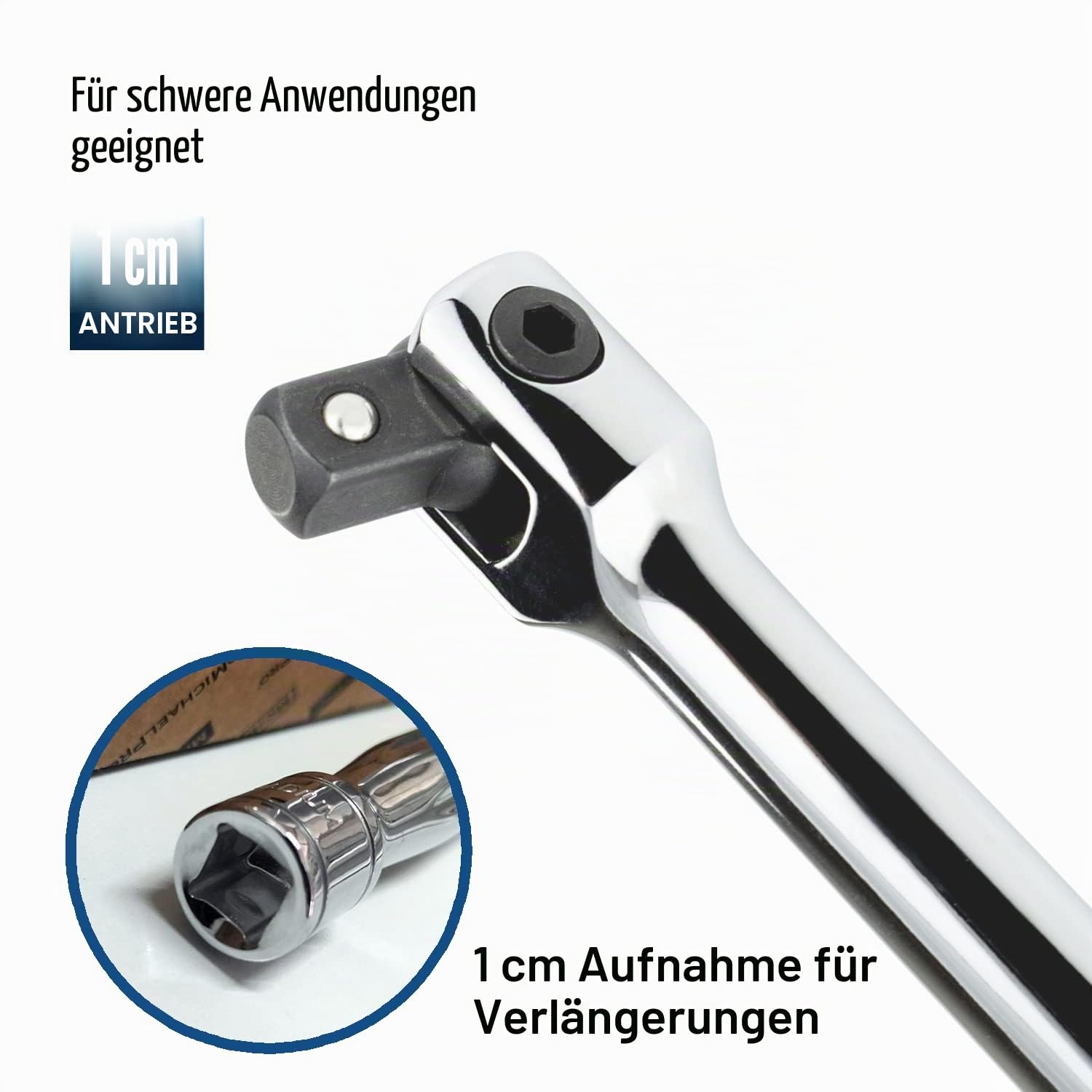 MichaelPro MP007001 3/8 Zoll Drive Flex Hand/Breaker Bar für extra Drehmoment