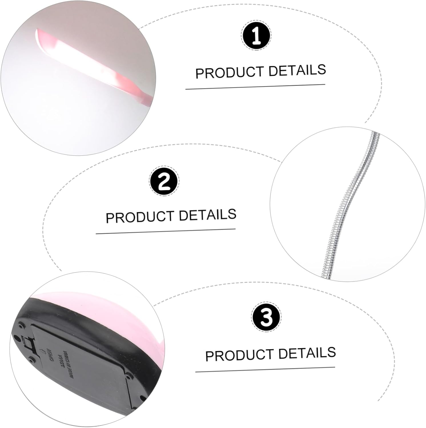 Powered LED Desk Lamp Portable Night Light for Reading Durable Desktop Illumination Lightweight Design Present