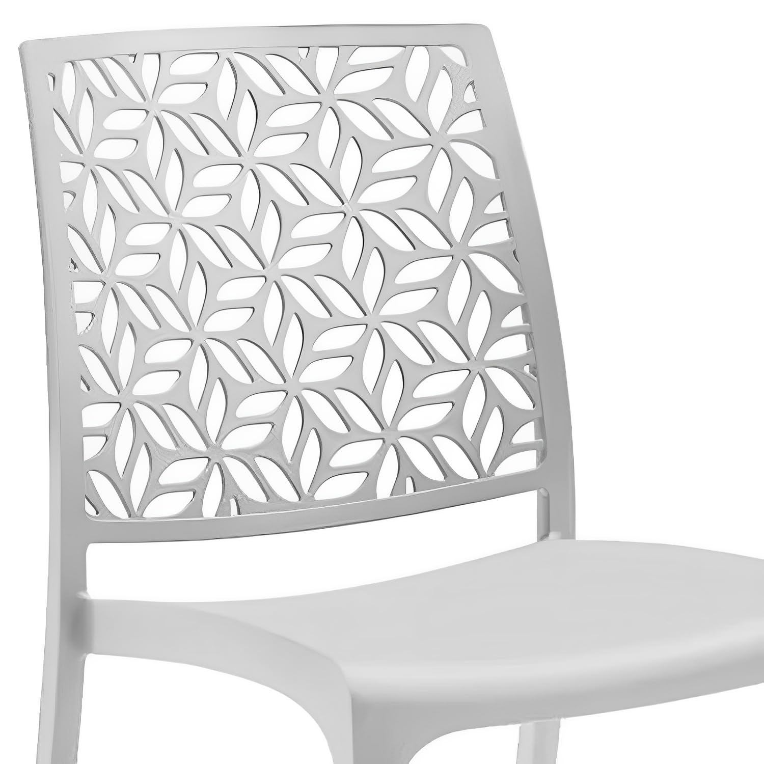 Marvin Sedia in Polipropilene Ninfa, da Interno Esterno, Sedie Impilabili, Sedie Moderne Resistenti per Giardino Cucina Terrazzo Patio (1, BIANCO)