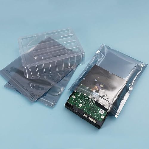 Miniatura 9 de HRX Package 100 bolsas antiestáticas de primera calidad bolsa resellable con cremallera de 4 x 6 pulgadas para SSD HDD y otros dispositivos