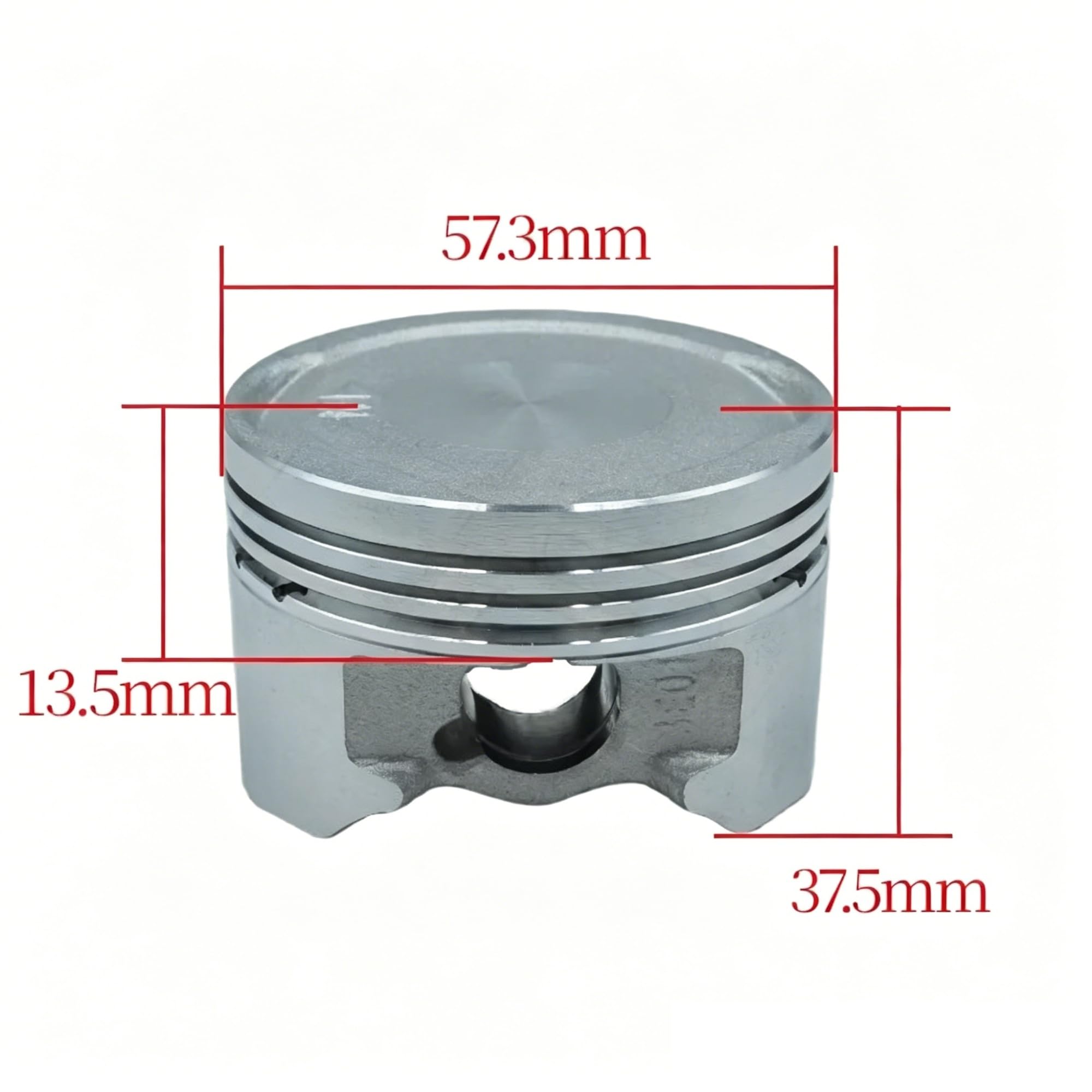 Fasce Elastiche Per Hjka150 Per Uhr150 Per Hjka Per Uhr 150 Parti Motore Motociclo 14mm Foro Spillo Con Anelli Set Completo Montaggio Kit Pistone 57,3 Mm Pistone