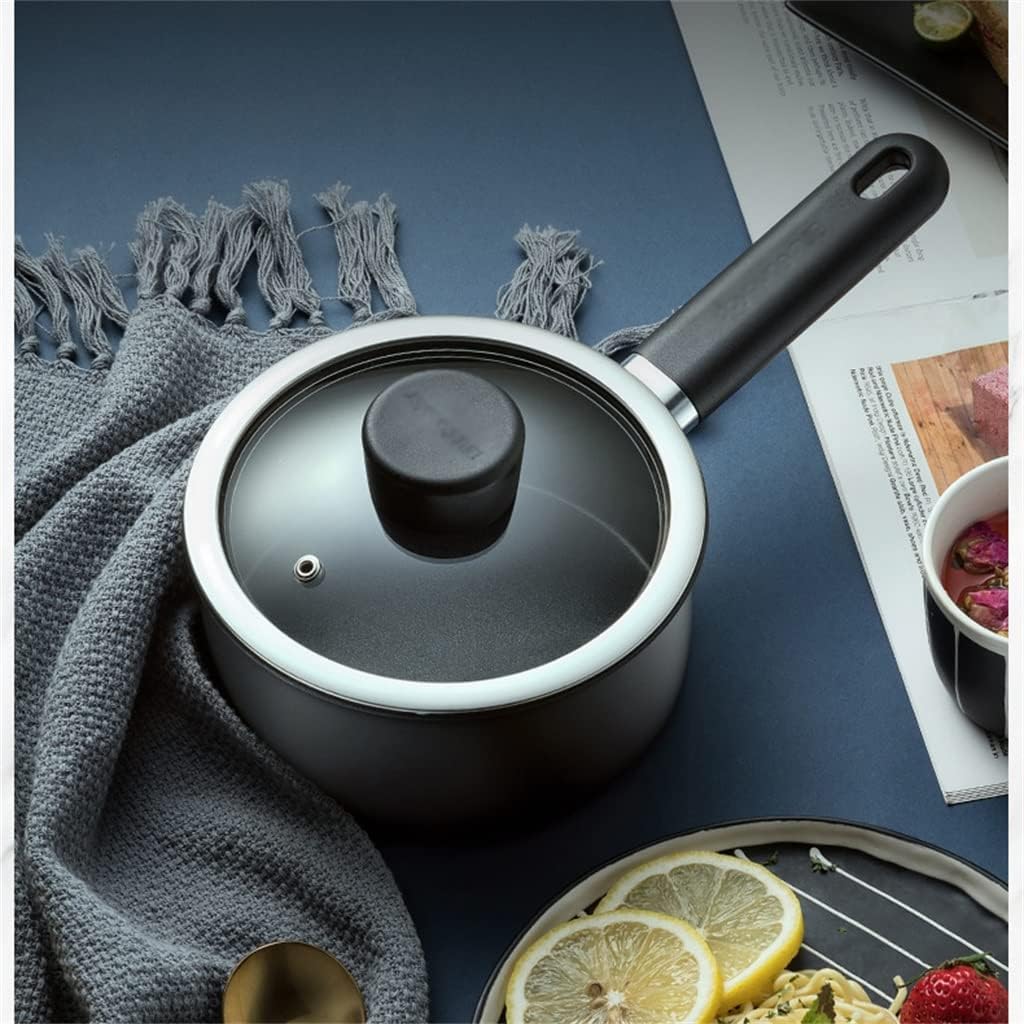 Cookware Set Black Pan With Lid Cutlery Collection Nonstick Kitchen Supplies