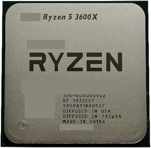 CPU Ryzen 5 3600X R5 3600X 3.8 GHz Prosesor CPU Enam Inti Dua Belas Benang 7NM 95W L3 32M 100-000000022 Soket AM4 Dengan Kipas Responsive and