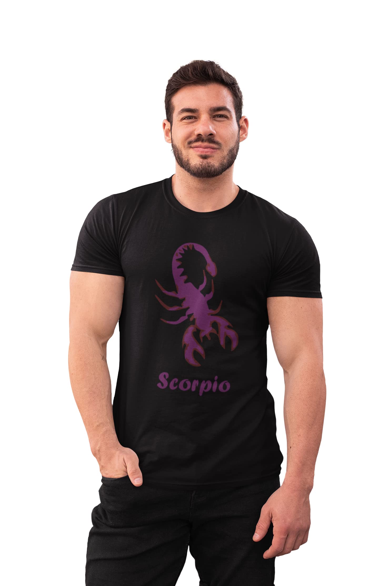 SHRI SAPTHAHARI ENTERPRISESSHRI SAPTHAHARI ENT. Scorpio Symbol - Printed Zodiac Sign Tshirts - Made Especially for Astrology Lovers People