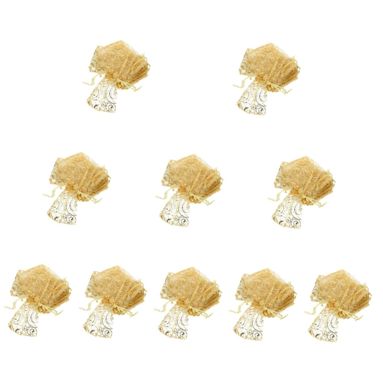 SEWOART 1000 Stk Geschenktüten kordelzug zuziehbeutel bonbontüte Golden bags Candy bags Schmuckbeutel Taschen goldene organzabeutel durchsichtige Schmuckbeutel Hochzeit Organza-Bonbons