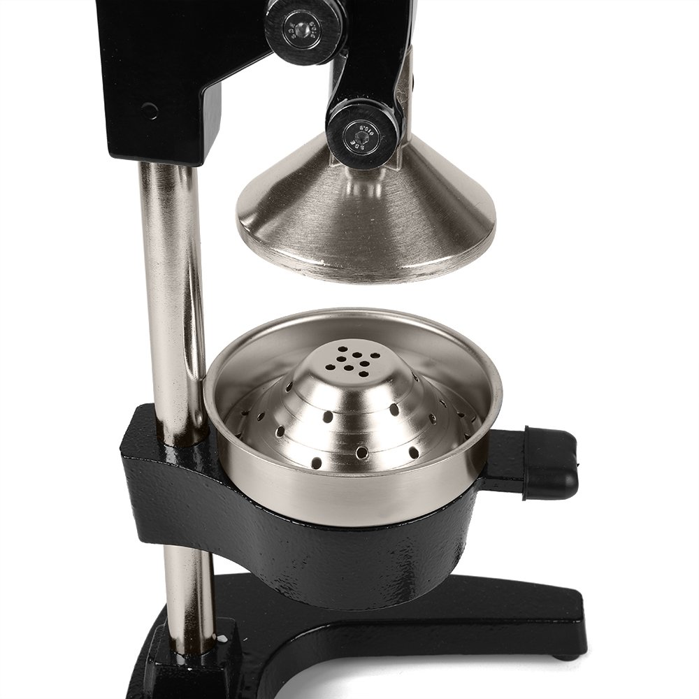 DAWOO Exprimidor De Cítricos Profesional - Manual De Naranja Y Limón - Metal (Negro)