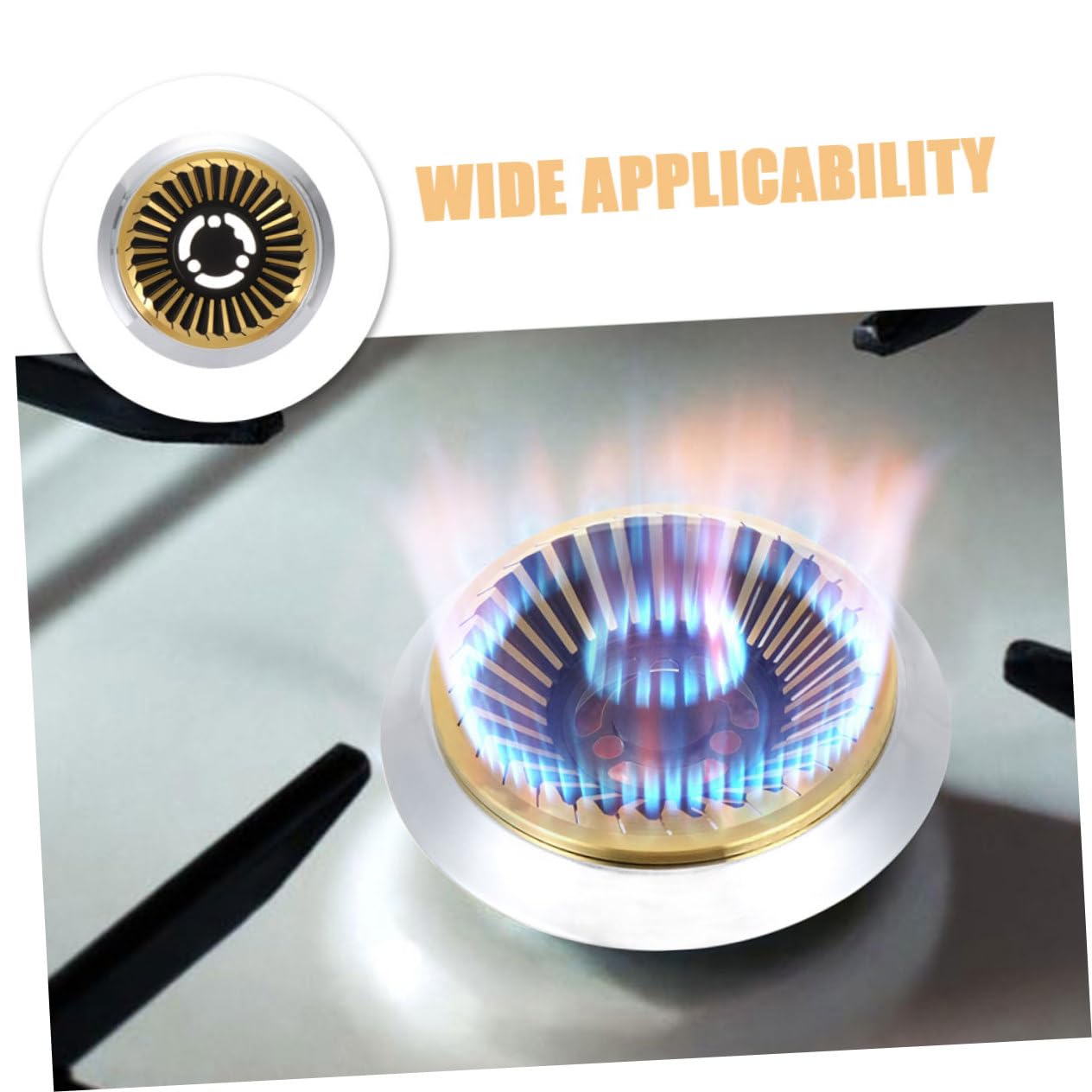 Mikikit 2 Pezzi Wok Ghisa per Piano Gas Spargifiamma Inossidabile Diffusore Calore per Elettriche Facilita e Superficie