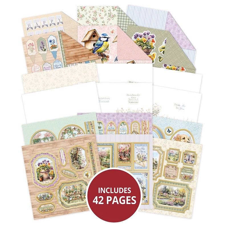 Hunkydory - Almohadillas de almacenamiento Crafty (jardín de cabaña)