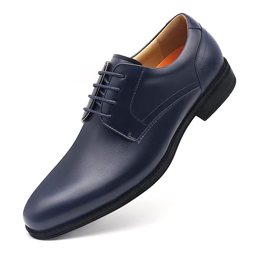 RITIZEN Sapato social masculino Oxford clássico com cadarço