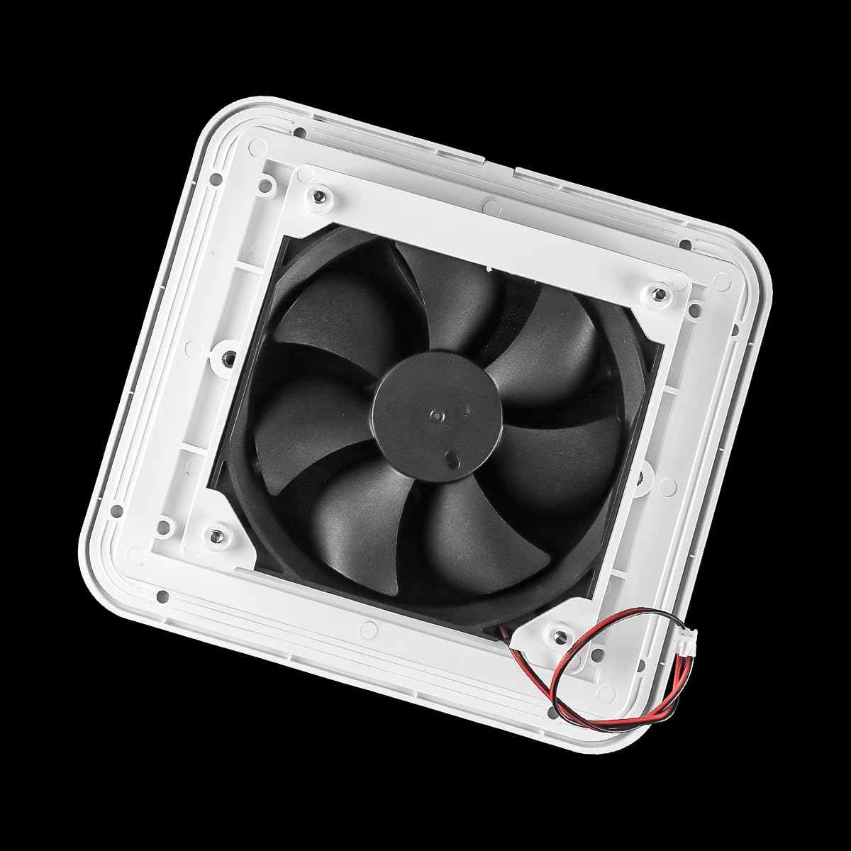 Sarini Extractor de Aire para Caravana, 2,4 W, 12 V, con persianas enrollables, ventilación unidireccional, Accesorio de ventilación para Autocaravana
