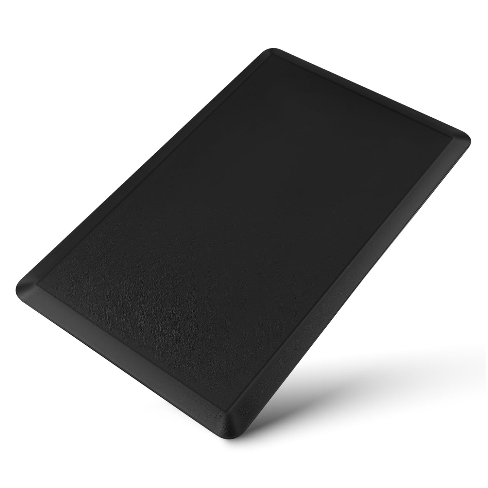 SOLUSTRE Tappetino Antifatica per Piedi Nero in Pvc e Schiuma, Facile da Pulire, per Uffici e Casse, Dimensioni 44x71x1,2 Cm, per Stare in Piedi