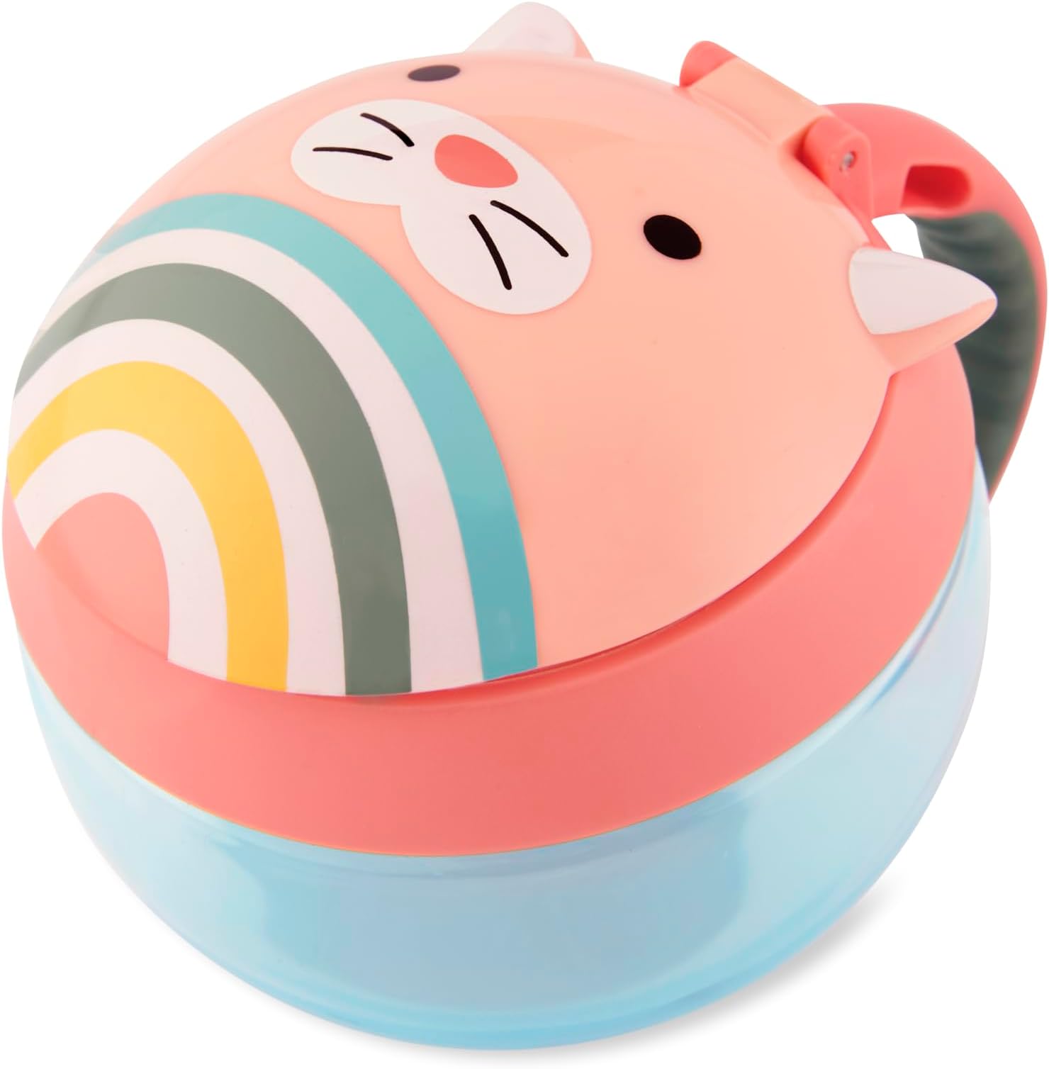 Skip Hop Zoo Snack Cup - Cat; Bpa-Free, PVC-Free & Phthalate-Free with Capacity (222 Ml), Yellow