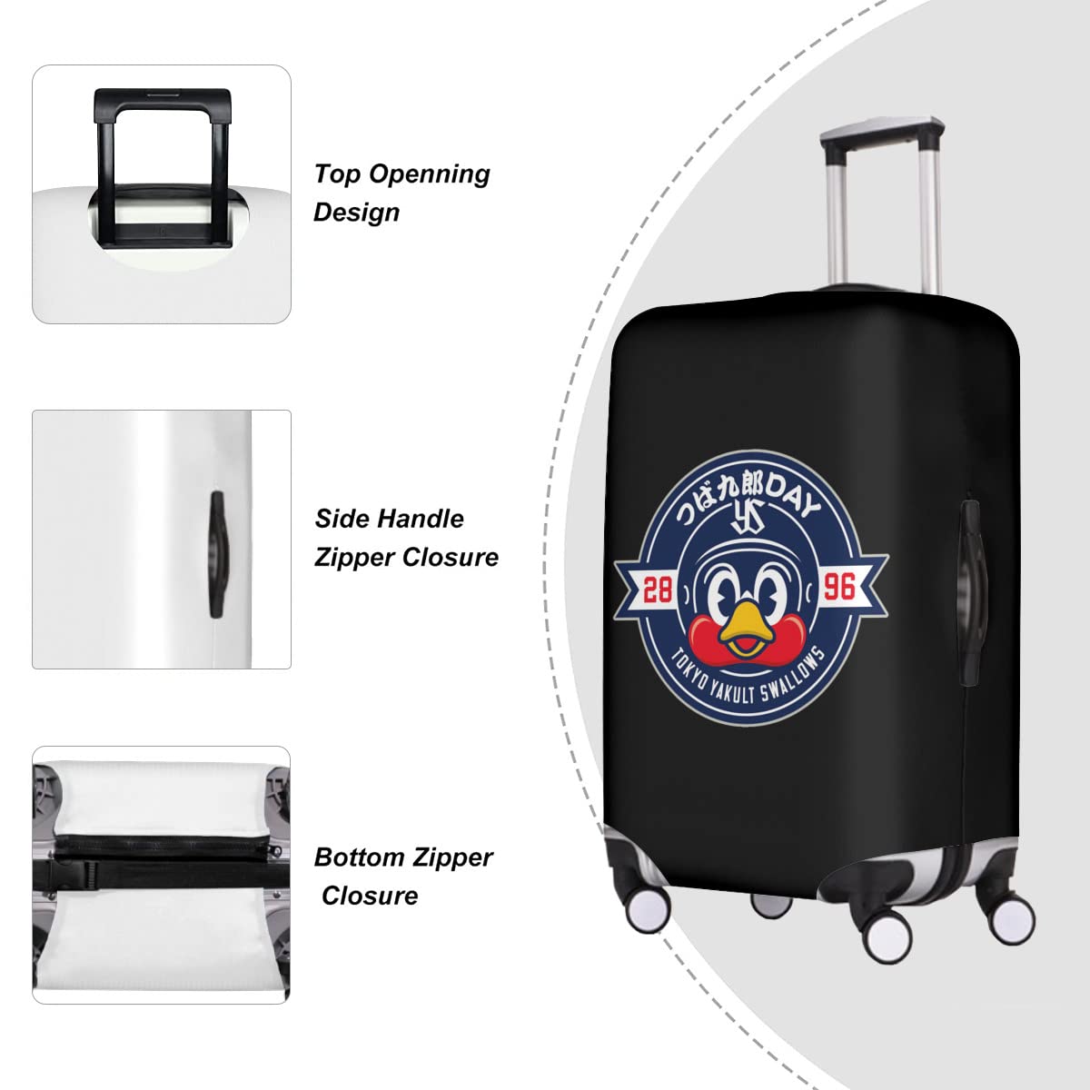 Amazon.co.jp: 東京ヤクルトスワローズ つば九郎 スーツケースカバー