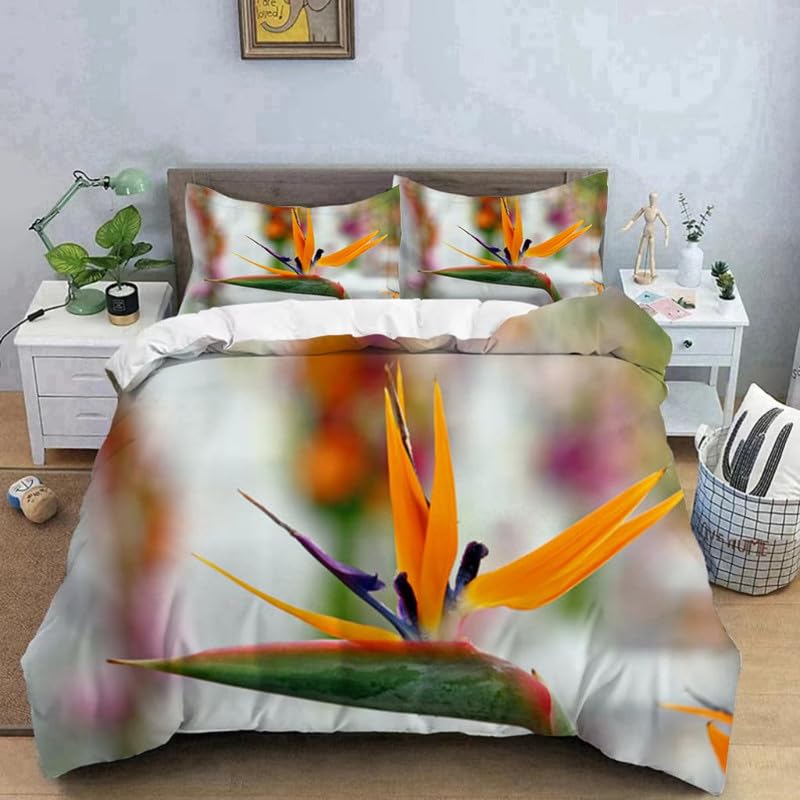 Housse de couette 140x200 parure de lit 2 taies microfibre chambre