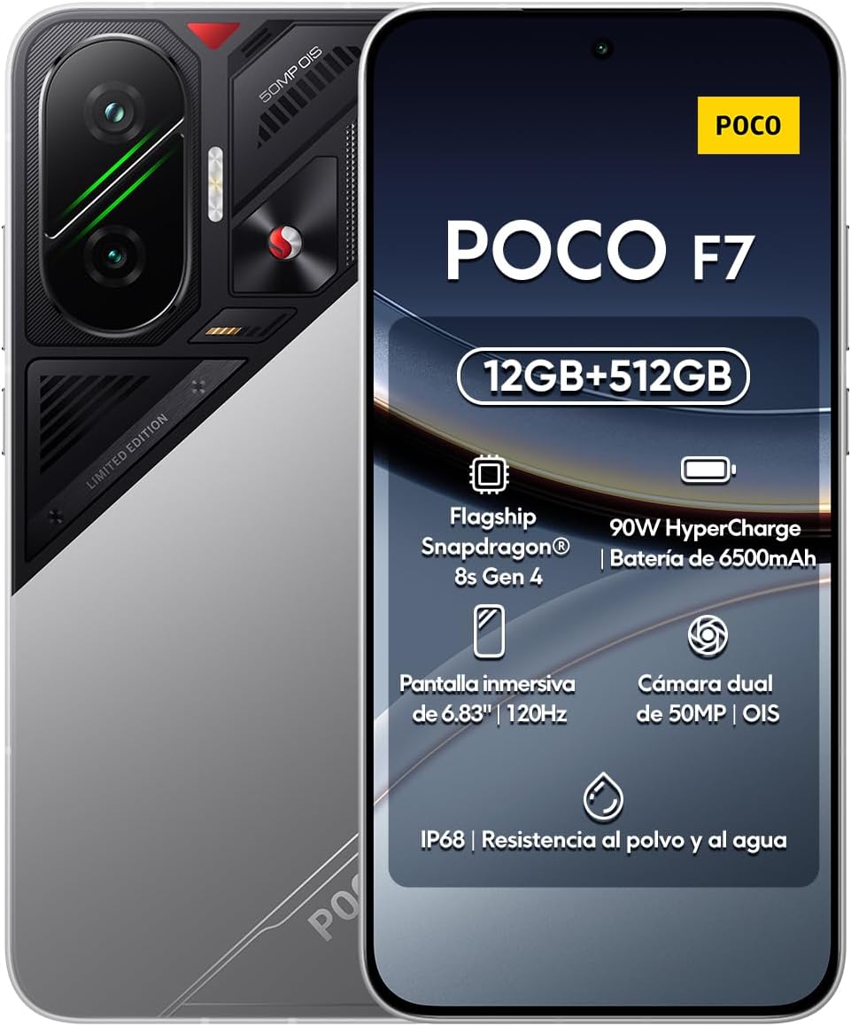 Front and back view of POCO F7 Ai 5G