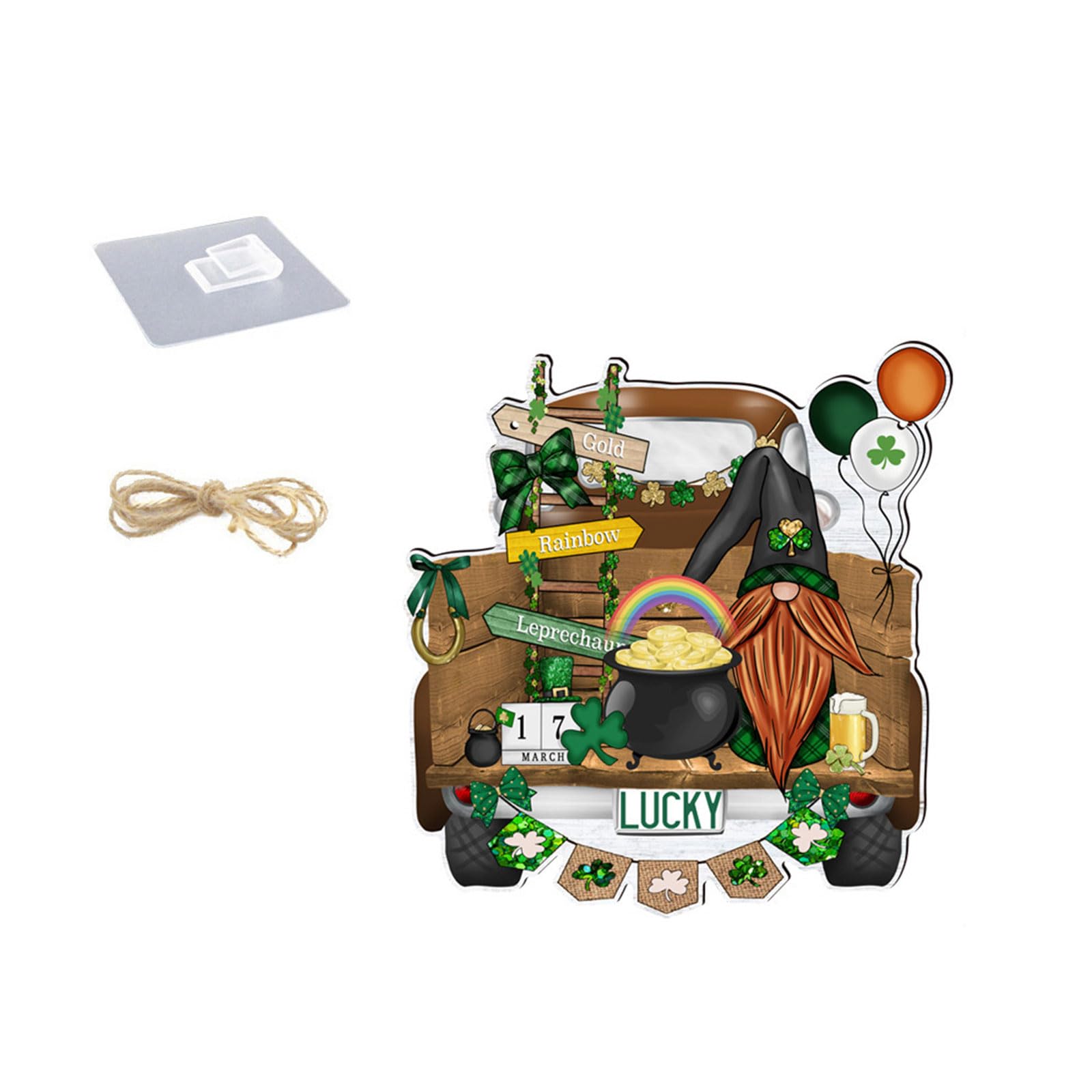 Elnwnnkc Patricks Day Welcome Sign Leprechaun Hanging Front Door Plaques Porch Welcome Sign Holiday Party Decoration Irish Festival Decorations