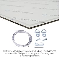 Vista 5 de ArtToFrames Marco de fotos negro de 24x36 pulgadas, este marco para póster personalizado de 1.25 pulgadas es negro antiguo - viene con acrílico