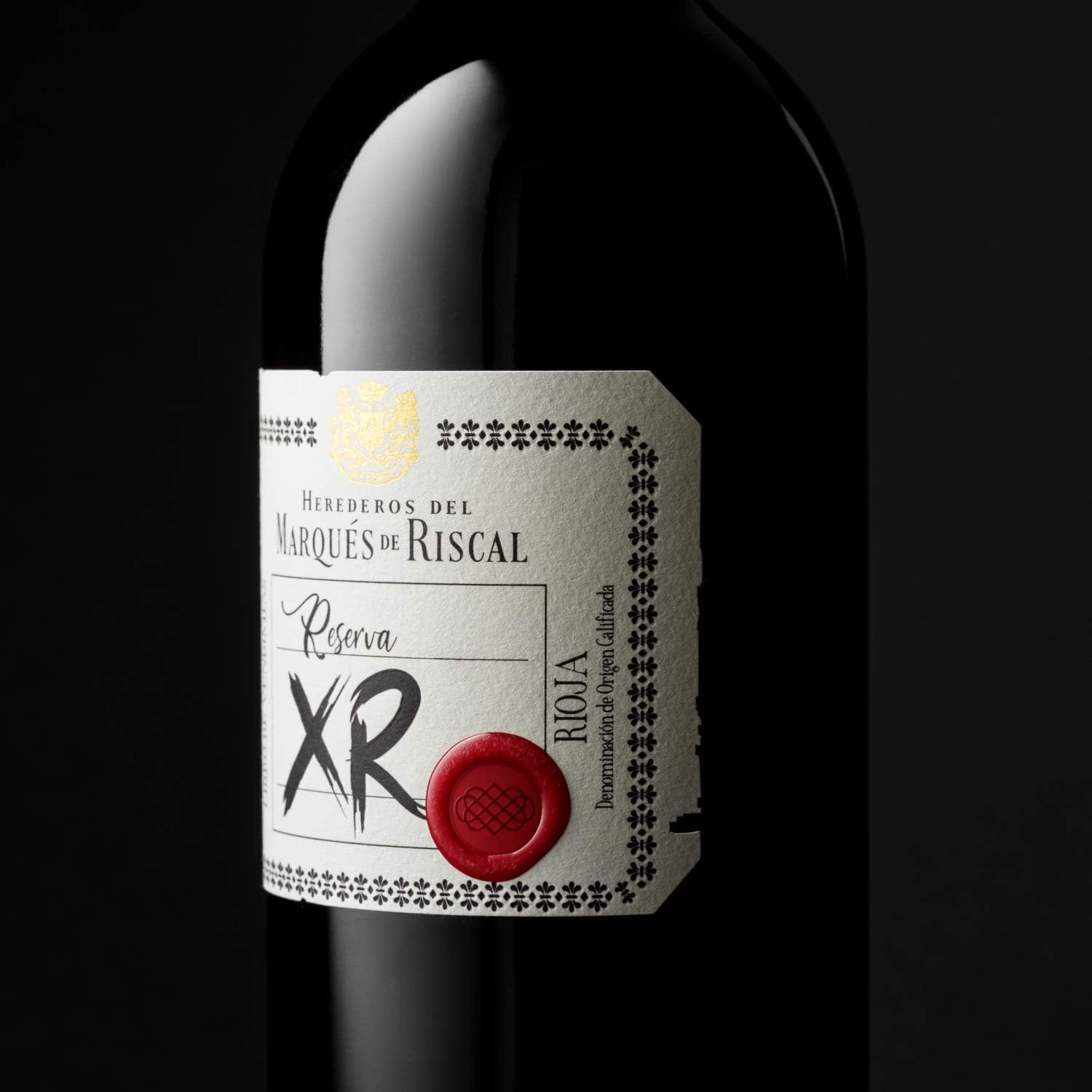 XR de Marqués de Riscal - Vino tinto Reserva Denominación de Origen Calificada Rioja, Variedad Tempranillo, 24 meses en barrica, Estuche de 2 botellas de 750 ml
