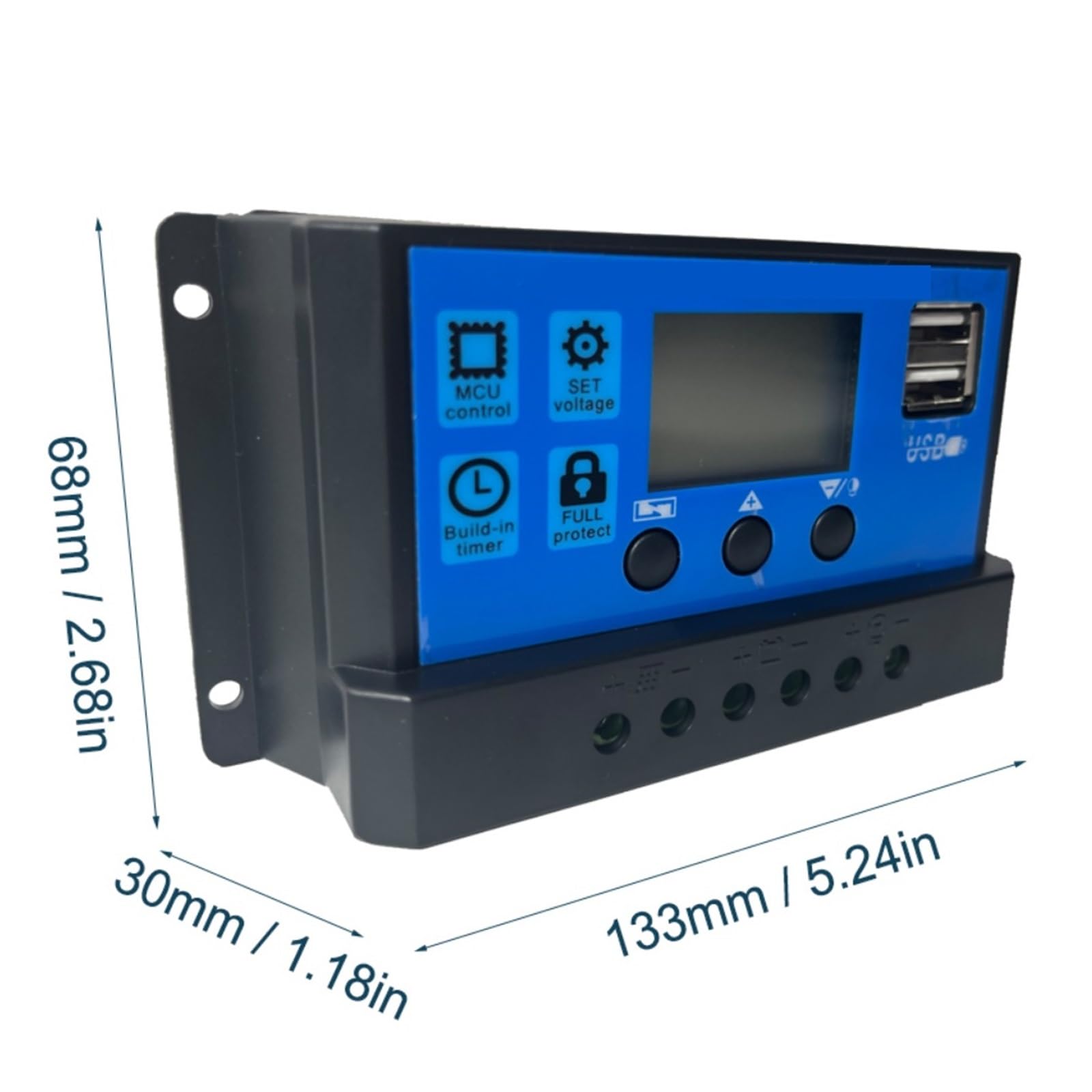 Kit pannello solare 60W completo Dual USB con celle solari controller for caricabatterie for telefono cellulare for yacht for camper e barche for auto Facile Installazione(Solar Panel Kit)